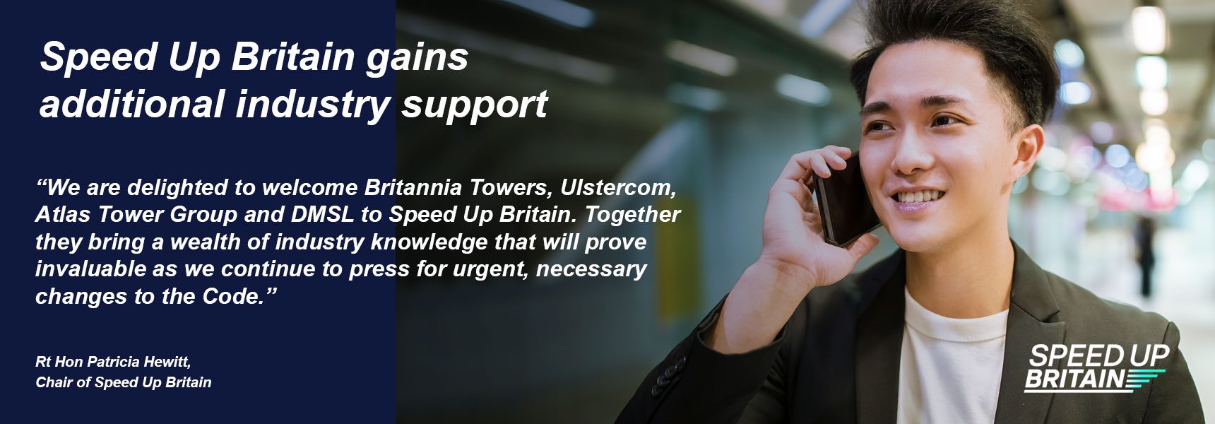 Speed Up Britain gains additional industry support